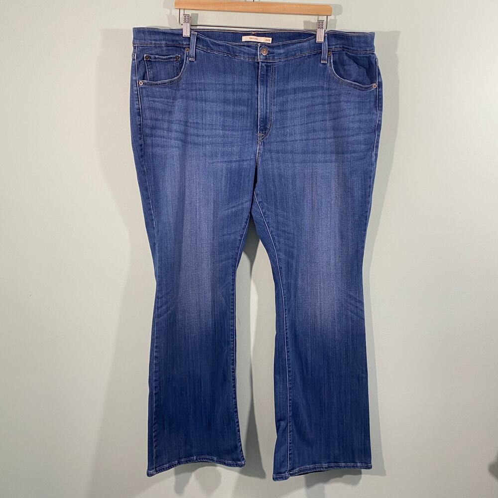 Levi's Women Blue High Waisted 726 Flare Denim Jeans Size 24W